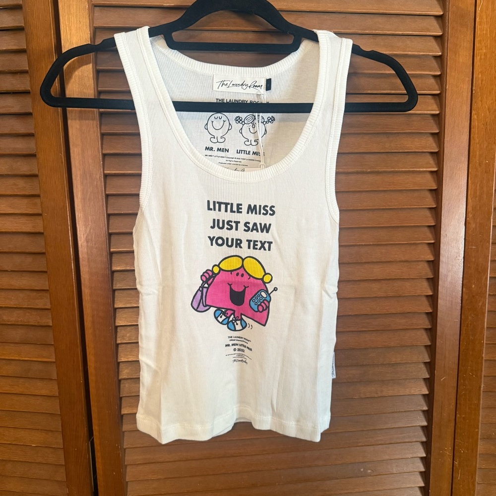The Laundry Room Little Miss Just Saw Your Text Tank Top